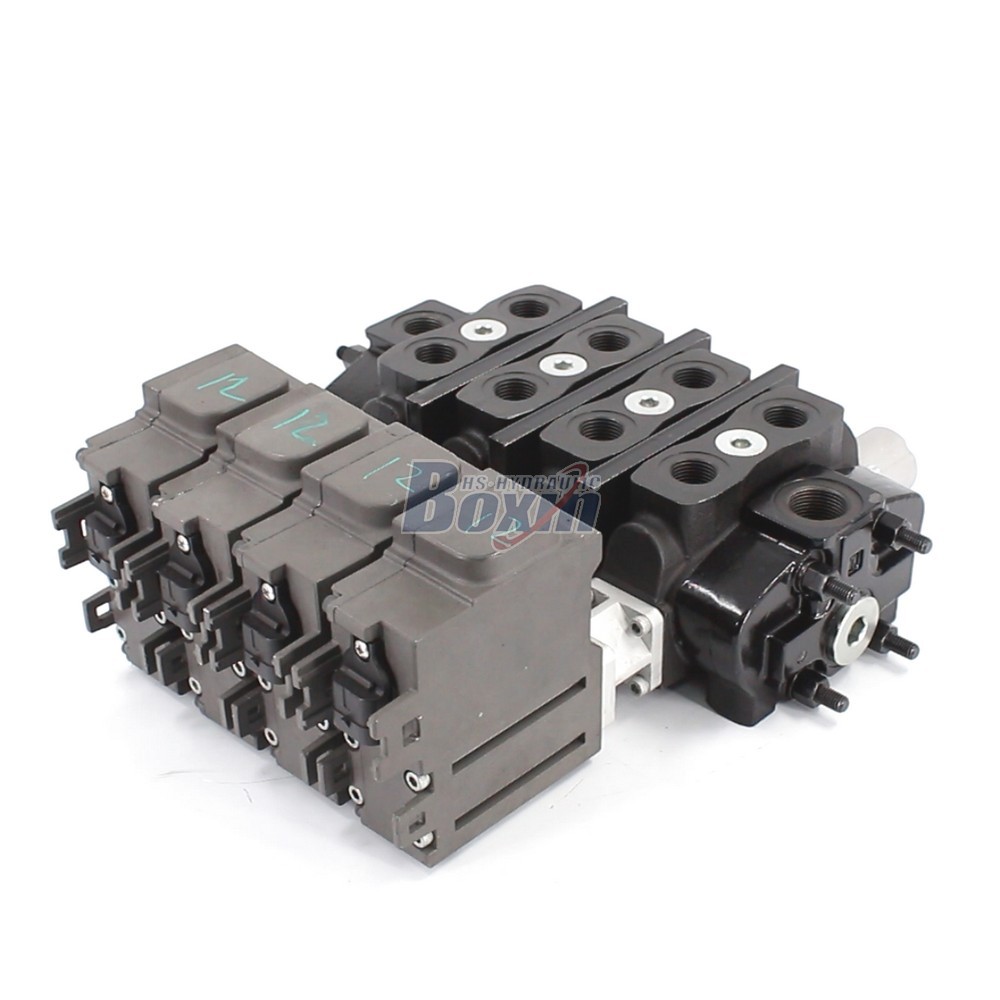 Factory Wholesale SD8EMA-4OT Electric Motor 4 Spool Sectional Directional Valve cover photo